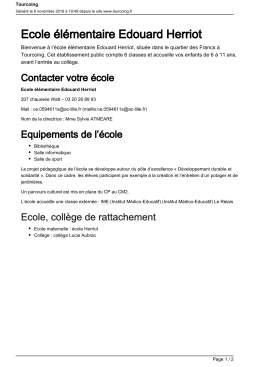 Ecole &eacute;l&eacute;mentaire Edouard Herriot
