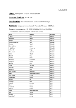 Date de la visite: 02-11-2016