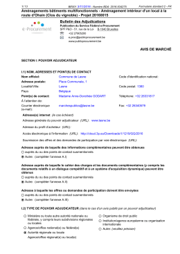 Am&eacute;nagement int&eacute;rieur d`un local &agrave; la route d`Ohain (Clos du