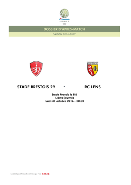 Dossier d`apr&egrave;s-match