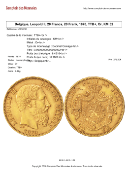 Belgique, Leopold II, 20 Francs, 20 Frank, 1870, TTB+, Or, KM:32