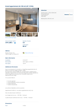 Grand appartement de 120 m2 (réf. 1215A)