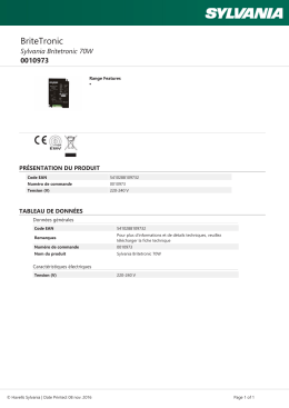 Sylvania Britetronic 70W