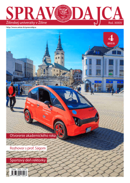 Spravodajca - Žilinsk&aacute; univerzita