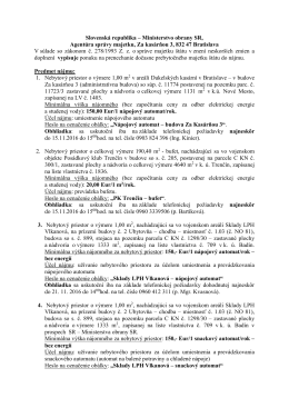 Slovenská republika – Ministerstvo obrany SR,