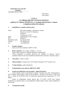 V&Uacute; 1037 Martin - Oprava terčov&eacute;ho zariadenia AIRTEC T300