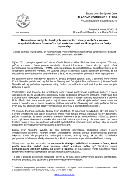 Čítať dokument - curia