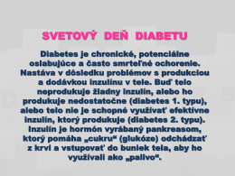 Svetový deň diabetu.