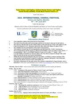 Information about festival and program