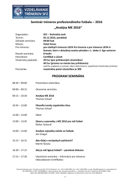 Anal&yacute;za ME 2016 - Slovensk&yacute; futbalov&yacute; zv&auml;z