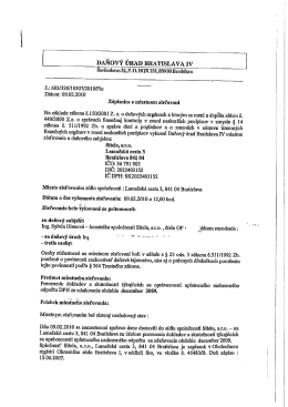 Zápisnica o miestnom zisťovaní spoločnosti Sitela zo