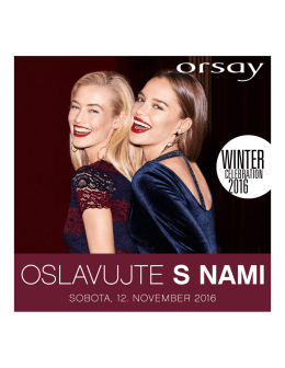 Oslavujte s nami 12.november 2016!