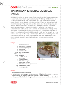 marinirana krmenadla divlje svinje