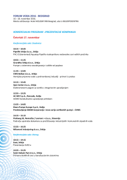 Forum Voda - Sajam Voda