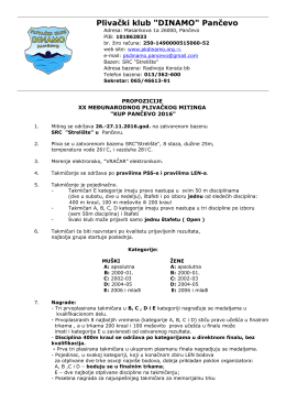 Plivački klub "DINAMO" Pančevo