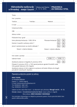 okrugli stol – hidrotehničke melioracije u hrvatskoj