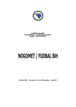 NOGOMET / FUDBAL BiH