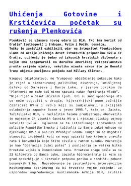 Uhićenja Gotovine i Krstičevića početak su rušenja