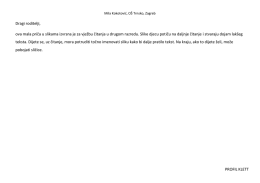 PROFIL KLETT Dragi roditelji, ova mala priča u slikama izvrsna je za