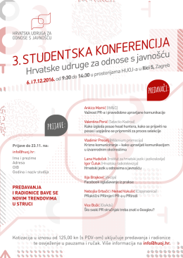 predavači: prijave - HUOJ-a