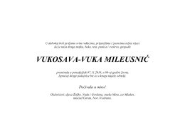 VUKOSAVA-VUKA MILEUSNIĆ