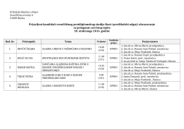 RPOO preddiplomski - Učiteljski fakultet