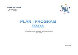 godišnji plan i program