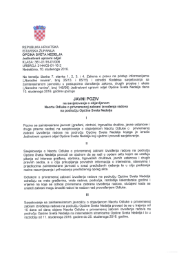 javni poziv - općina sveta nedelja