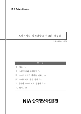 스마트시티 발전전망과 한국의 경쟁력