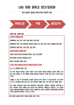 너는 이미 잘하고 있다/11주차