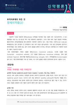표적치료제의 모든 것 항체의약품(2)