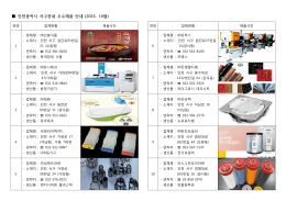 인천광역시 서구관내 우수제품 안내 (2016. 10월)