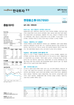 투자의견 중립 유지