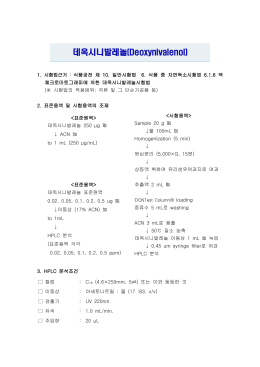 데옥시니발레놀 시험법