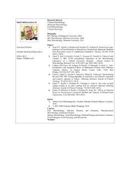 İSKENDER KARALTI Assistant Professor iskender.karalti@yeditepe