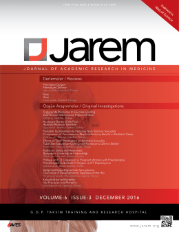 volume:6 ıssue:3 december 2016