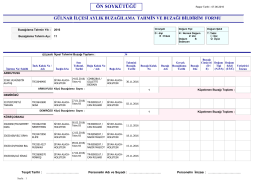 gülnar 2016 yılı kasım ayı tahmini buzağılama raporu