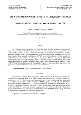 300 w inverter devresi tasarımı ve ger&ccedil;ekleştirilmesi desıgn and