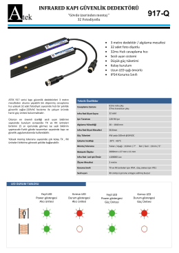 INFRARED KAPI G&Uuml;VENLİK DEDEKT&Ouml;R&Uuml;