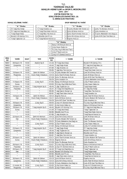 T.C. TEKİRDAĞ VALİLİĞİ - Tekirdağ Okul Sporları İl Temsilciliği