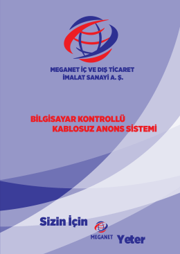 meganet bilgisayar kontroll&uuml; kablosuz anons sistemi