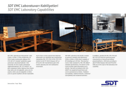 Page 1 SDTEMC Laboratuvarı Kabiliyetleri SDTEMC Laboratory