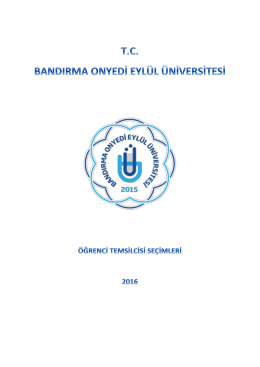 2016-2018 eğitim-öğretim yılı öğrenci temsilciliği başvuru ve oy