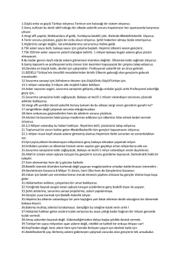 1.G&uuml;&ccedil;l&uuml; ordu ve g&uuml;&ccedil;l&uuml; T&uuml;rkiye istiyoruz.Ter&ouml;run son