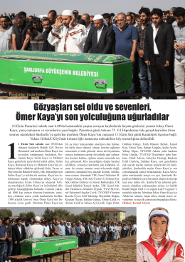 Gözyaşları sel oldu ve sevenleri, Ömer Kaya`yı son