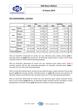 OSD Basın Bülteni 10 Kasım 2016