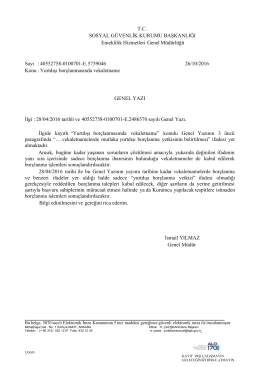sgk genel yazı