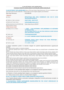 vlan network yapılandırılması