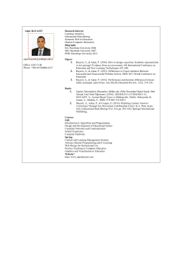 Alper BAYAZIT Assistant Professor