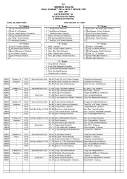 Voleybol Yıldız Kızlar 206-2017 - Tekirdağ Okul Sporları İl Temsilciliği